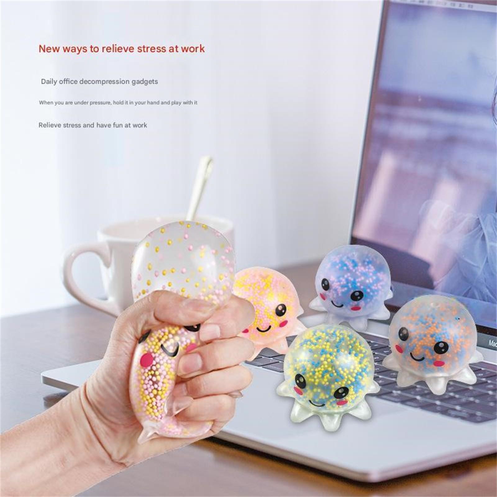 2 штуки светящихся декомпрессионных зажимных музыкальных вентиляционных TPR-игрушек для взрослых, декомпрессионных детских игрушек, случайные цвета One Size